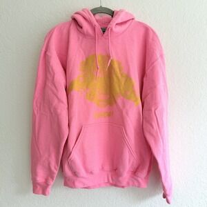 Strung Like A Horse Hoodie Sweatshirt Medium Sweater Pink Whoa Bluegrass